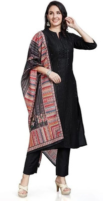 Nioni Embroidered Kurta, Trouser/Pant & Dupatta Set