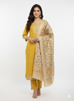 ZayrahApparel Embroidered, Printed Kurta, Trouser/Pant & Dupatta Set