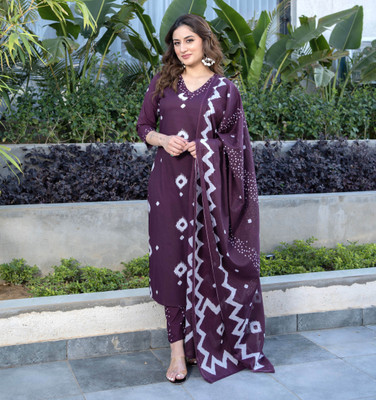 Arayna Printed Kurta, Palazzo & Dupatta Set
