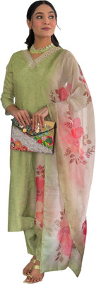 DM MART Solid Kurta, Salwar & Dupatta Set