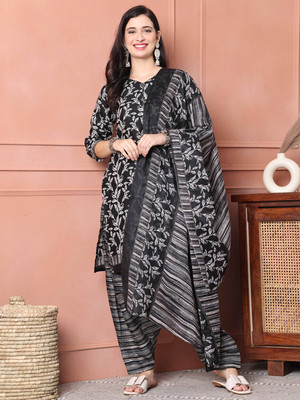 Rajnandini Printed Kurta, Patiala & Dupatta Set