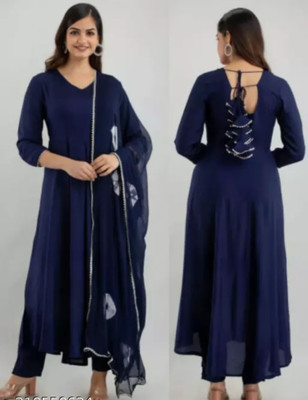 Riya Creation Solid Kurta, Salwar & Dupatta Set