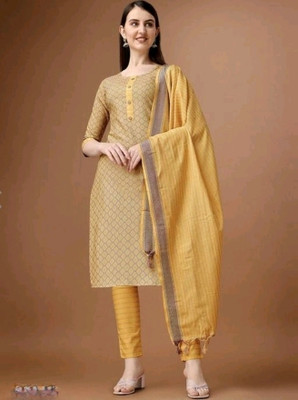 ALISHA CREATIONS Woven Kurta, Trouser/Pant & Dupatta Set