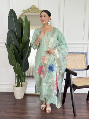 PILUDI Printed Kurta, Salwar & Dupatta Set