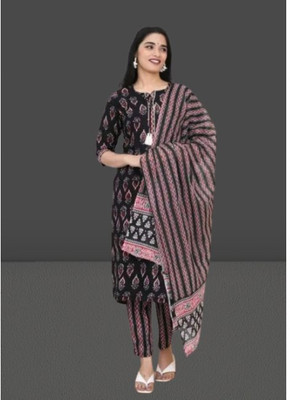 Jaipur fashion factory Printed Kurta, Trouser/Pant & Dupatta Set
