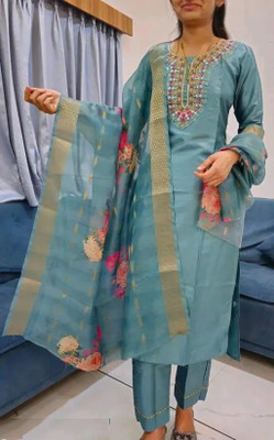 vajiba Self Design Kurta, Salwar & Dupatta Set