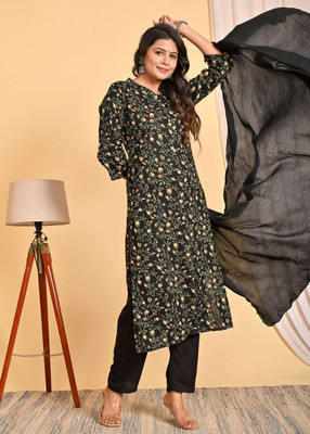 AnviTextile Women Kurta Pant Dupatta Set