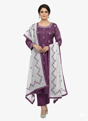 Zayrah Embroidered Kurta, Trouser/Pant & Dupatta Set