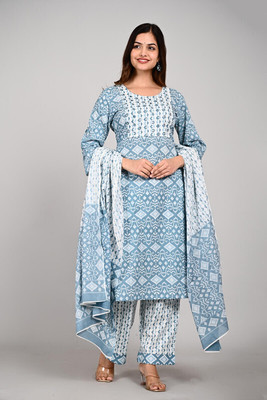 lovista Printed Kurta, Patiala & Dupatta Set