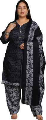 VihaanExim Printed Kurta, Patiala & Dupatta Set