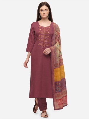 SheWill Embroidered Kurta, Trouser/Pant & Dupatta Set