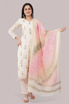 Eelika Printed Kurta, Trouser/Pant & Dupatta Set