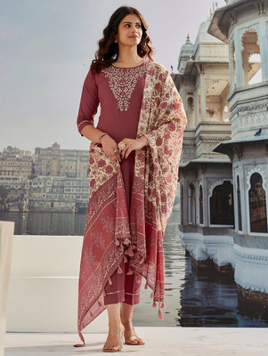 ETHICS FASHIONABLES Printed Kurta, Dhoti Pant & Dupatta Set