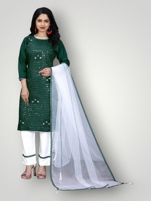 HOC's Embellished Kurta, Salwar & Dupatta Set