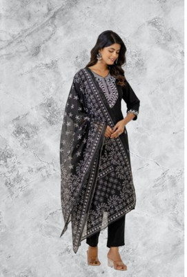 Jaipur fashion factory Printed Kurta, Trouser/Pant & Dupatta Set