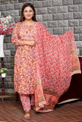 Affo Printed Kurta, Trouser/Pant & Dupatta Set