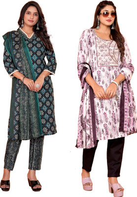 Sitara Setu Printed Kurta, Trouser/Pant & Dupatta Set