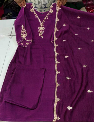 ROHEENI CREATION Embroidered Kurta, Trouser/Pant & Dupatta Set