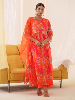 Sangria Women Kurta Pant Dupatta Set