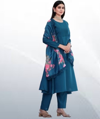 Riva Floral Print Kurta, Trouser/Pant & Dupatta Set