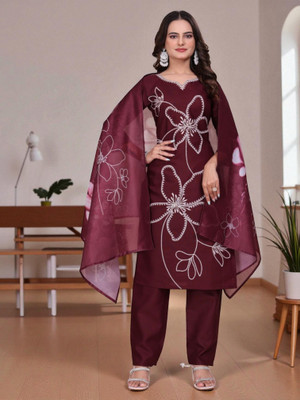 Rangmohini Floral Print Kurta, Legging & Dupatta Set