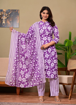 NISHA KURTI Printed Kurta, Trouser/Pant & Dupatta Set