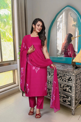 Firewave Printed Kurta, Trouser/Pant & Dupatta Set