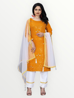HOC's Women Kurta Pyjama Dupatta Set