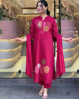 RK Creation Embroidered Kurta, Trouser/Pant & Dupatta Set