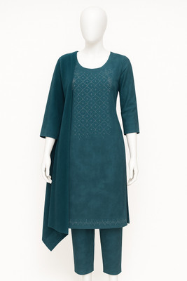 spjangra Self Design Kurta, Trouser/Pant & Dupatta Set