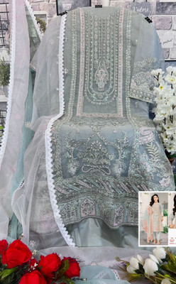 Wafa Creations Embroidered Kurta, Trouser/Pant & Dupatta Set