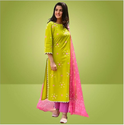CLAVINET Self Design Kurta, Trouser/Pant & Dupatta Set