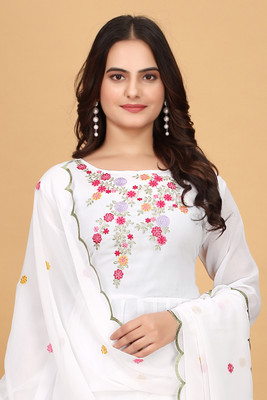 aenor fashion Embroidered Kurta, Trouser/Pant & Dupatta Set