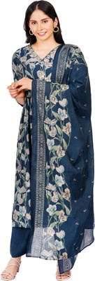 Navlika Printed Kurta, Palazzo & Dupatta Set