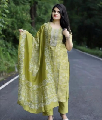 Irtada Floral Print Kurta, Palazzo & Dupatta Set