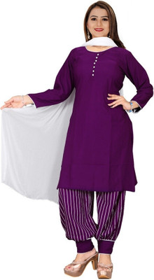 ALISHA FASHION Self Design Kurta, Churidar & Dupatta Set
