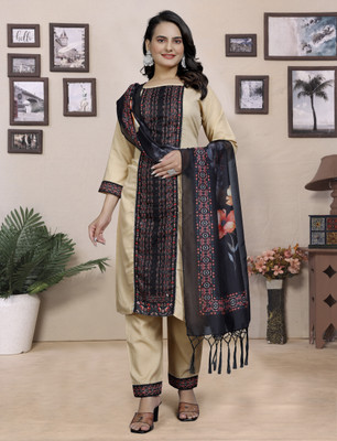 prexacreation Printed Kurta, Trouser/Pant & Dupatta Set