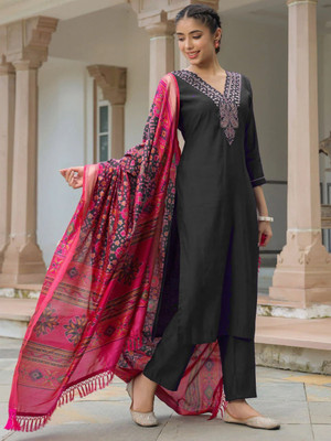 JN MART Women Ethnic Top Pant Dupatta Set