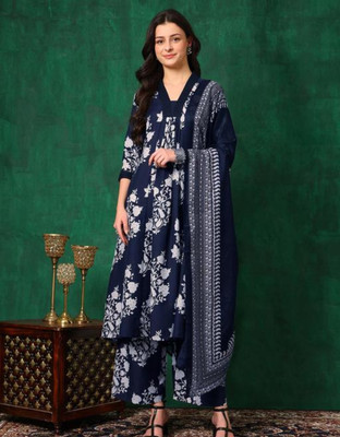 shiv textiles Printed Kurta, Trouser/Pant & Dupatta Set