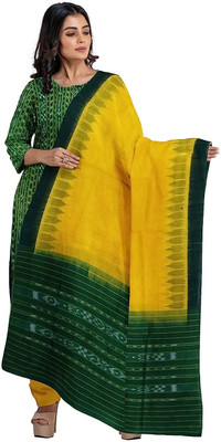 handloom paridhaan Self Design, Floral Print, Geometric Print Kurta, Salwar & Dupatta Set