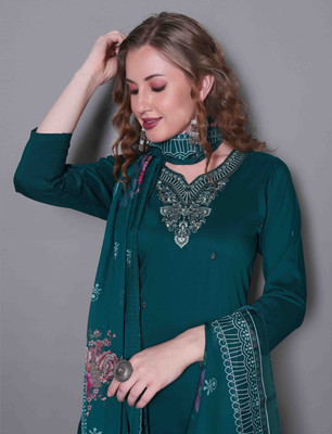 Siyu Embroidered Kurta, Trouser/Pant & Dupatta Set