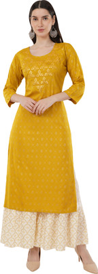 plus5 Embroidered, Polka Print Kurta, Sharara & Dupatta Set