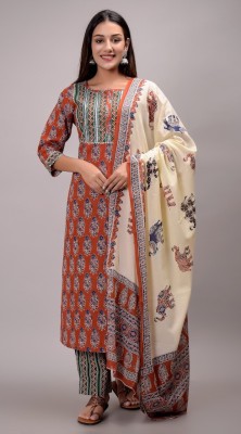 Anaya industries Floral Print Kurta, Trouser/Pant & Dupatta Set