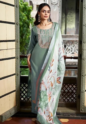 Dada Enterprise Embroidered Kurta, Trouser/Pant & Dupatta Set