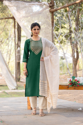 Roop Printed Kurta, Palazzo & Dupatta Set