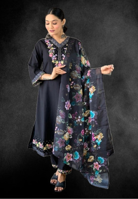 TARTAM Embroidered Kurta, Trouser/Pant & Dupatta Set