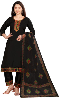 DHARMVIJ CREATION Embroidered Kurta, Trouser/Pant & Dupatta Set
