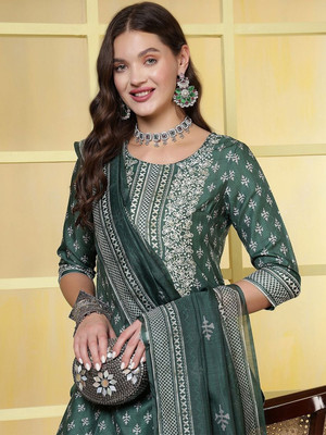 ANOUK Embroidered Kurta, Trouser/Pant & Dupatta Set