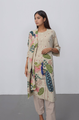 Ivira Embellished Kurta, Trouser/Pant & Dupatta Set