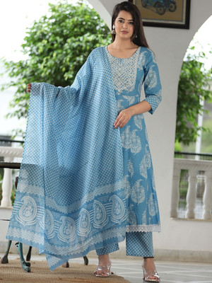 PARTHVI Embroidered Kurta, Trouser/Pant & Dupatta Set